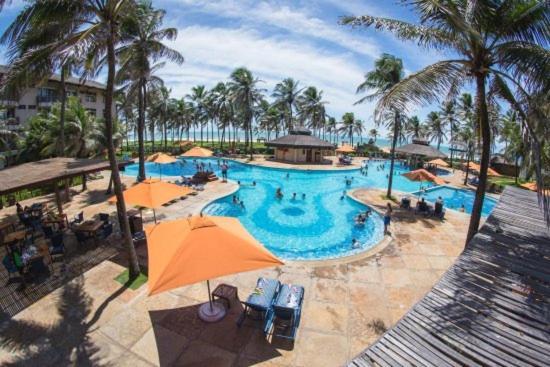Apartamento Resort Ao Lado Do Parque Aquatico Porto Das Dunas - Pe Na Areia- Terreo Aquiraz Dış mekan fotoğraf